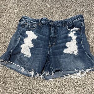 Next Level Stretch Distressed Jean Shorts